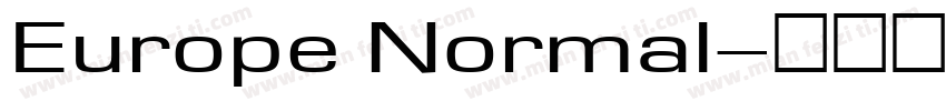 Europe Normal字体转换